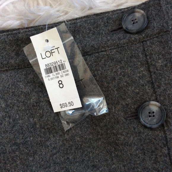 NWT Ann Taylor Loft Wool Mini Skirt - Picture 4 of 6